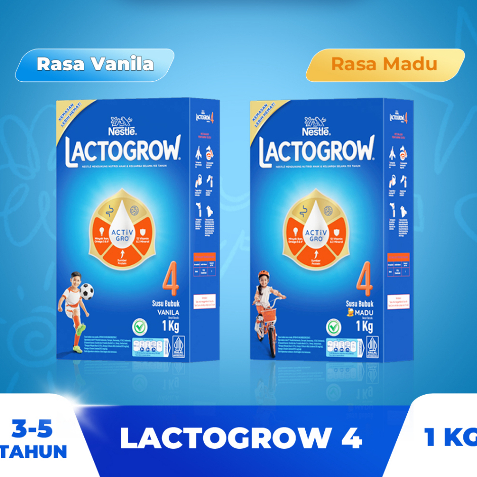 

SUSU LACTOGROW 4 MADU DAN VANILA 735/1000 GRAM