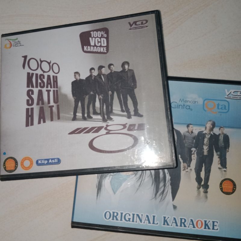 VCD KARAOKE JADUL UNGU 1000 KISAH SATU HATI + QTA BAND MENCARI CINTA