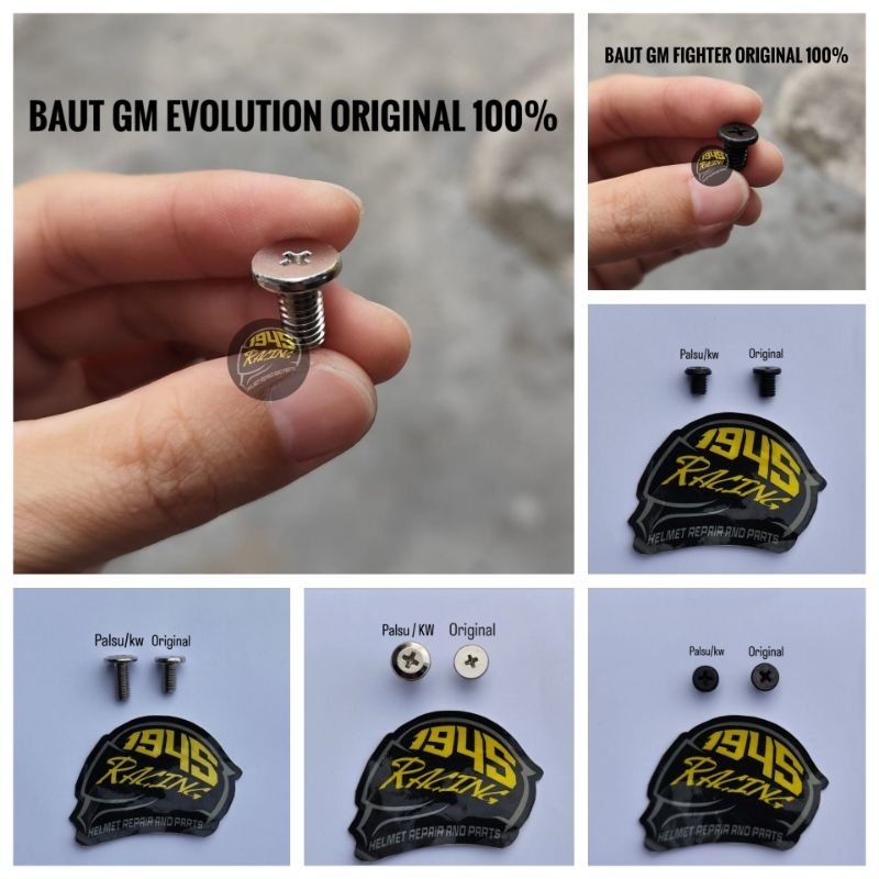 Baut Helm GM Fighter  Original 100% / Baut GM Evolution Original 100%
