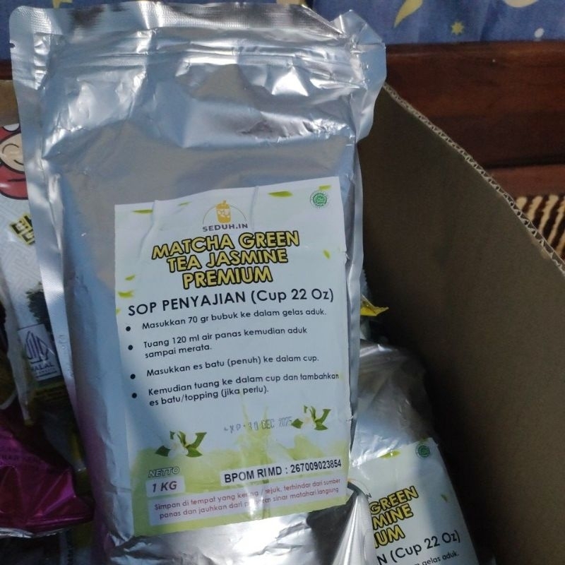 

seduh.in matcha greentea jasmine 1kg
