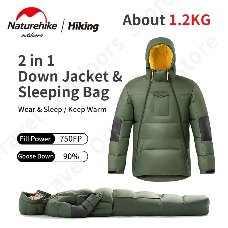 SLEEPING BAG GOOSE DOWN JACKET NATUREHIKE NH21YR001