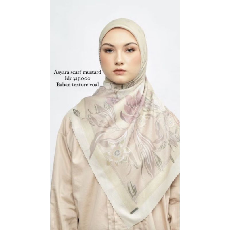 ALEZA Asyara Scarf Mustard New Sale