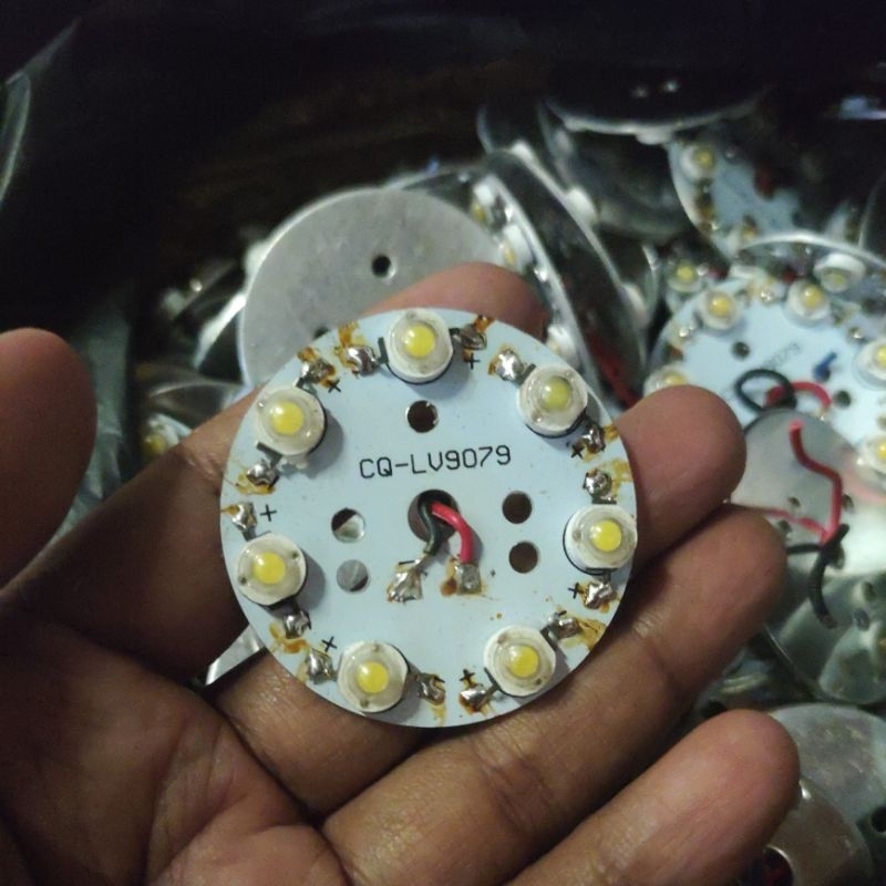 diy lampu led HPL copotan lampu