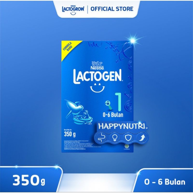 

Lactogen 1 Happynutri Susu Bubuk Formula Bayi 0-6 Bulan 350 g