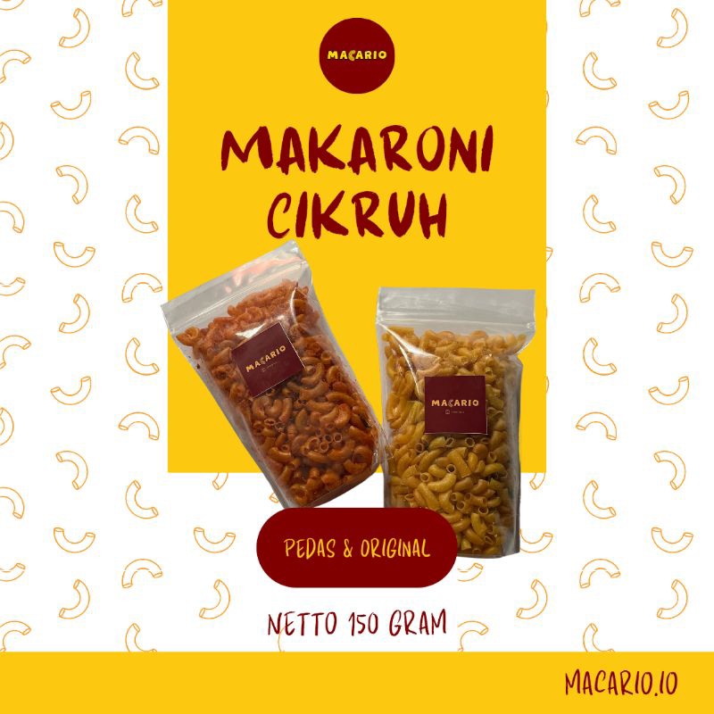 

MAKARONI CIKRUH DAUN JERUK Original & Pedas / MAKARONI BANTAT (Kemasan 150g)