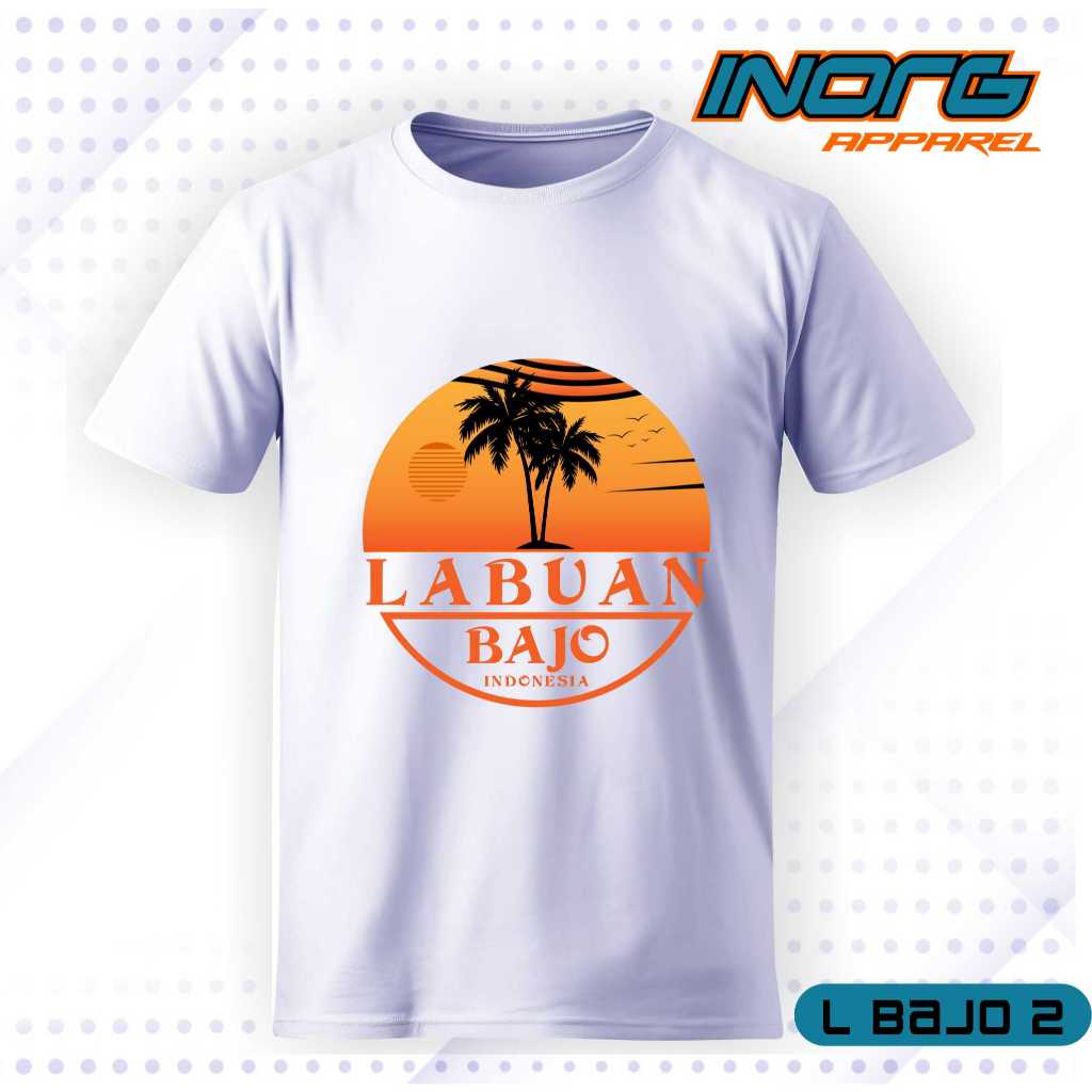 kaos oleh oleh labuan bajo tshirt labuan bajo NTT souvenir baju khas pulau komodo tag label asli ind