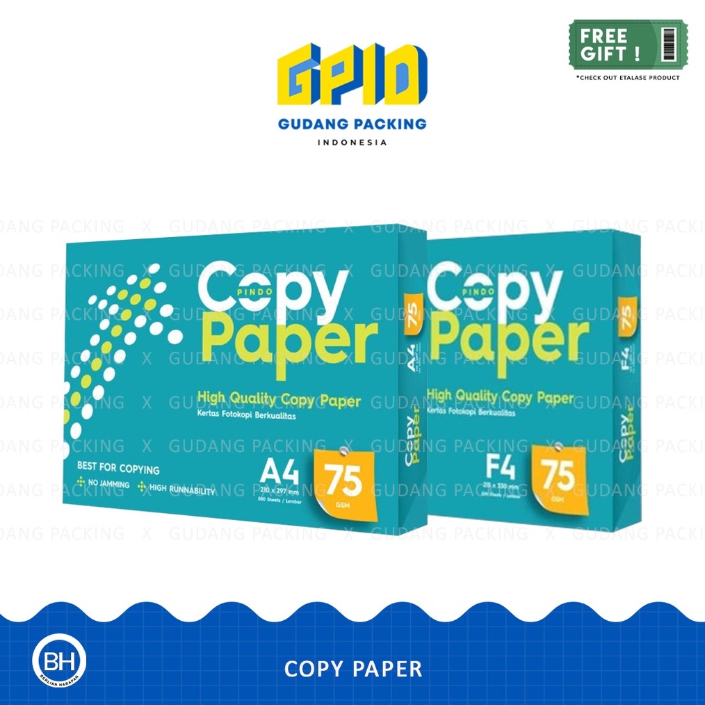 

KODE Y57B COPY PAPER Kertas HVS A4 F4 75 Gsm