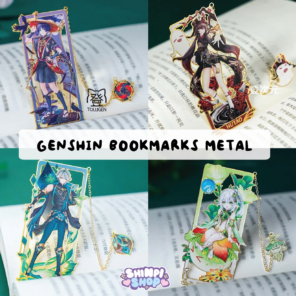 

Promo Update Metal PEMBATAS BUKU GENSHIN IMPACT GANTUNGAN HIASAN High Quality BOOKMARKS MERCHANDISE KOLEKSI PENGGEMAR NAHIDA KLEE ZHONGLI YAEMIKO RAIDEN SHENHE KEQING KAZUHA XIAO AYATO HUTAO KOKOMI VENTIAYAKA VENTI