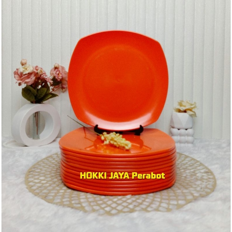 6PCS PIRING MELAMIN MEWAH CANTIK /PIRING MELAMIN CEPER /PIRING MAKAN SERBA GUNA 9Inc /PIRING BESAR