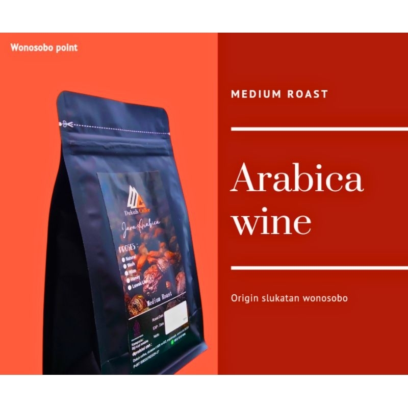 

Kopi bubuk arabica 250 gram wine arabika wonosobo
