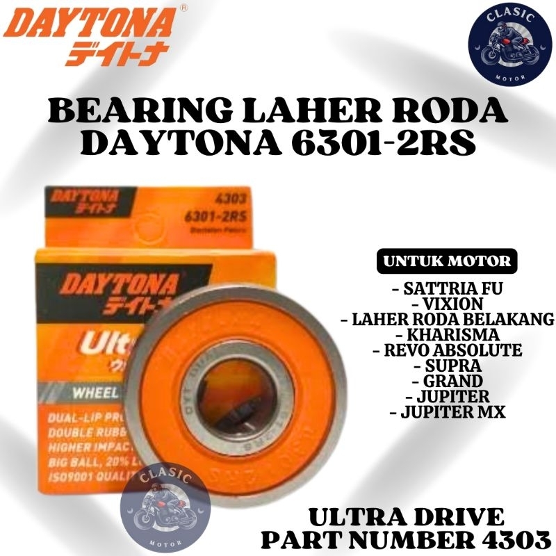 Bearing roda daytona 6301-2RS