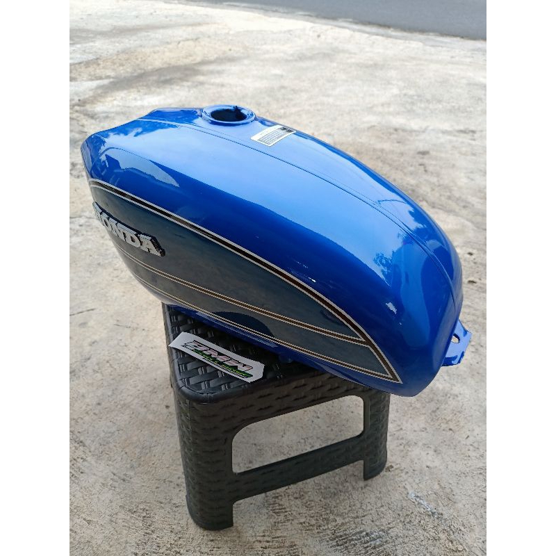 Tangki honda cb125 biru tengki cb biru pres surabaya cat biru kualitas tebal presisi pnp kran tirev