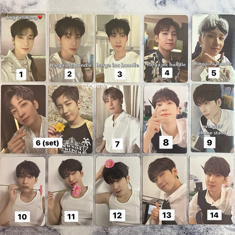 [SALE] PC SEVENTEEN OFFICIAL WONWOO ATTACCA POPCORN SEMICOLON YES24 KONDANGAN FACE THE SUN FTS PIONE