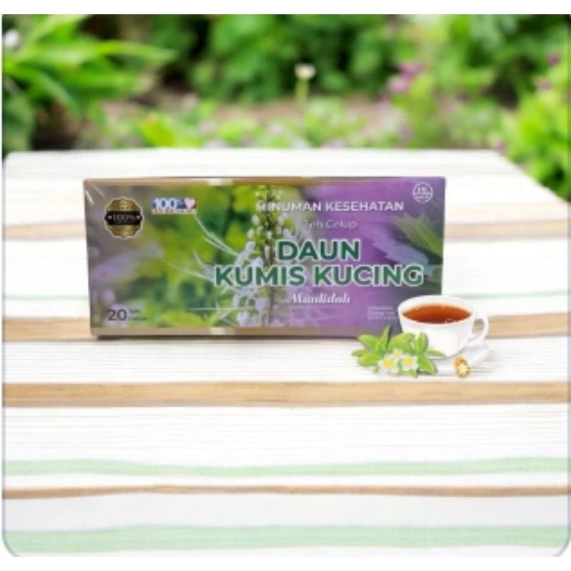 

Teh Celup Daun Kumis Kucing/Teh Herbal Daun Kumis Kucing Isi 20 Kantong Teh