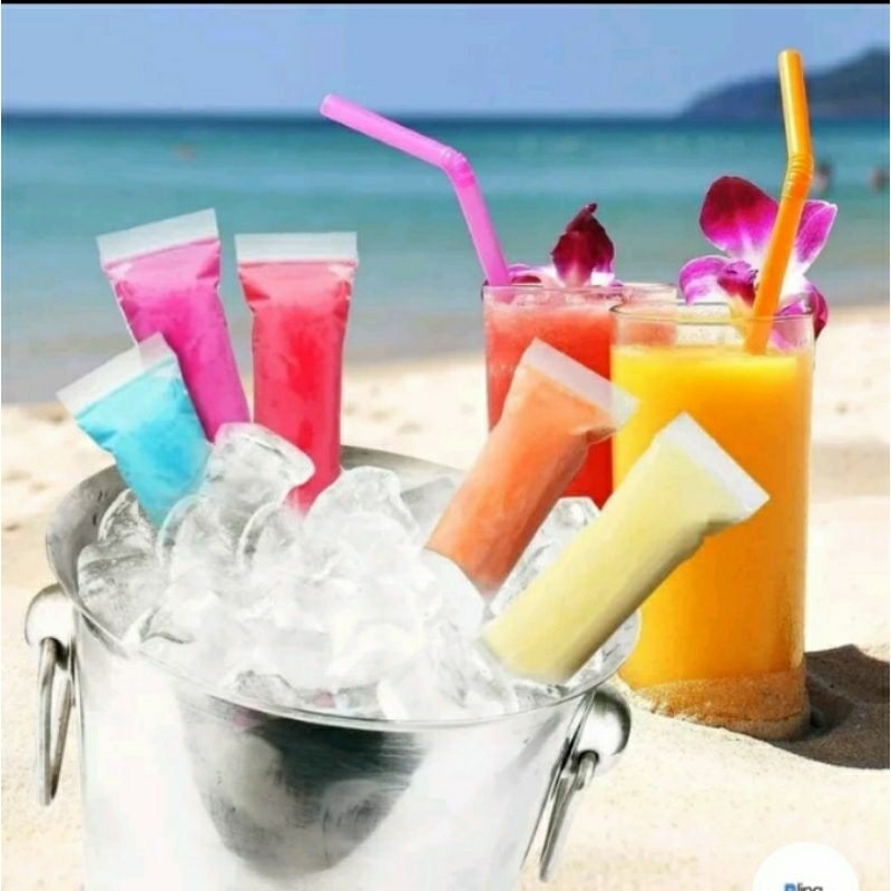 20 pcs Plastik klip cetik ziplock es lilin es mambo kekinian