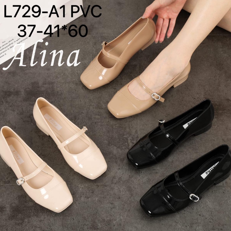 KODE G55D Sepatu Wanita TerbaruPantofel Karet Jelly Import HYS LC 729 A1Sepatu Kerja Kekinian