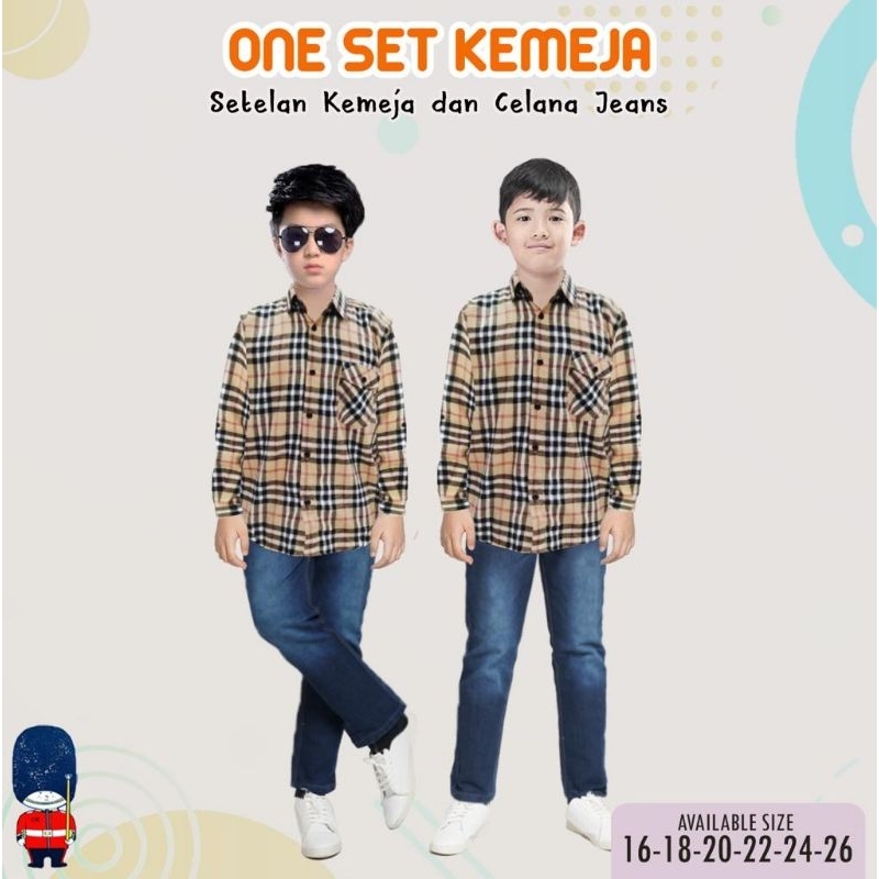 9-15 tahun // Setelan Jeans London Kids