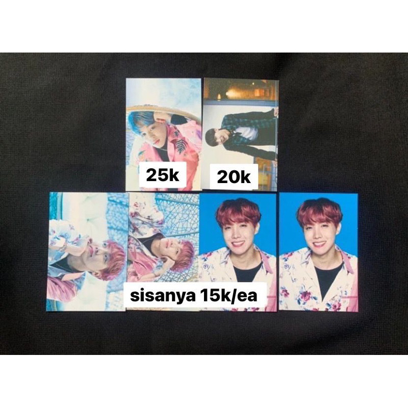 Mini photocard Mpc Wings Tour On Stage Epilogue Seokjin Jhope Jimin BTS (Baca Deskripsi)