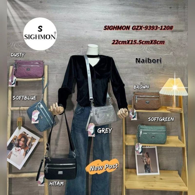 Tas Selempang Wanita Sighmon Ori Import K-9393-122 - PINK