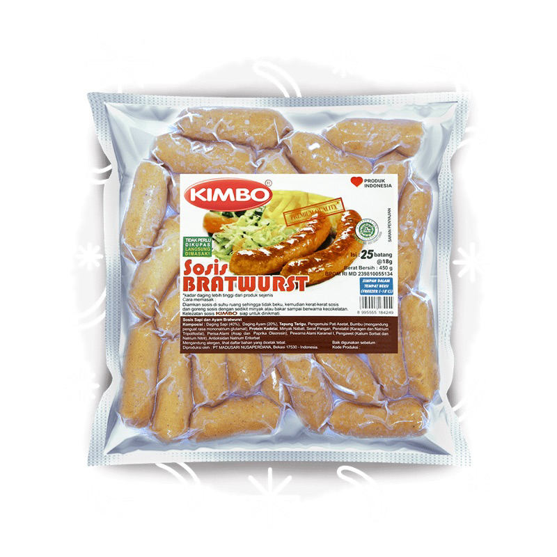 

KIMBO SOSIS COCKTAIL BRATWURST 450GRAM