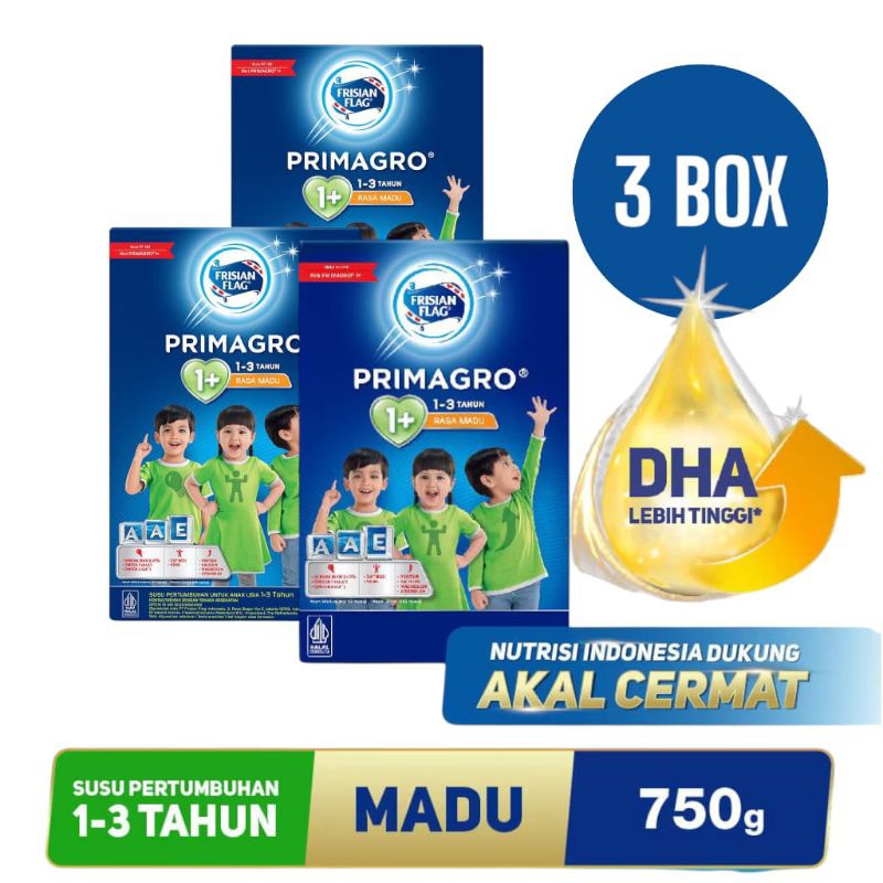 

FRISIAN FLAG PRIMAGRO 1+ MADU 750 gr -3 BOX