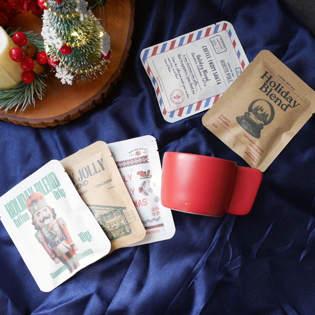 

Hampers Coffee Drip 5pcs/ 10 pcs + Mug Christmas Hampers / Parcel natal kopi