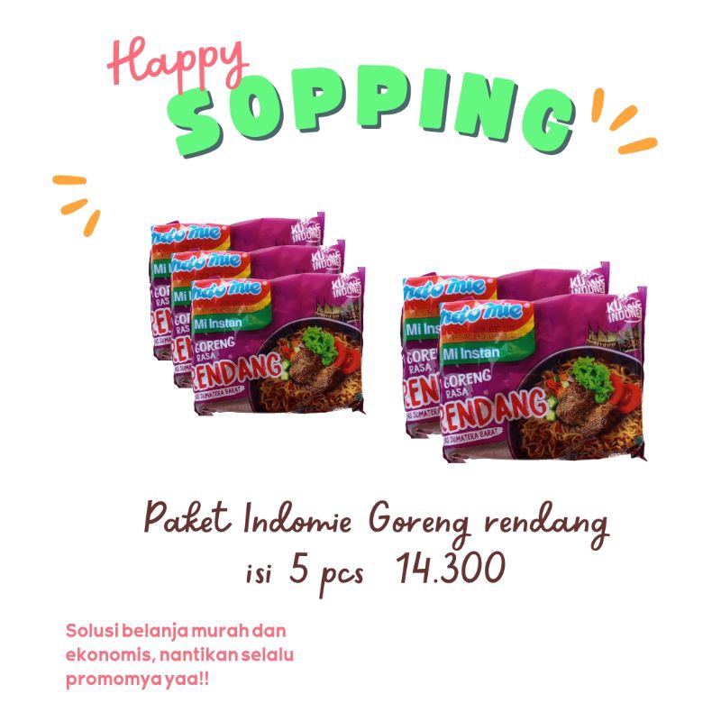 

mie goreng rasa rendang isi 5