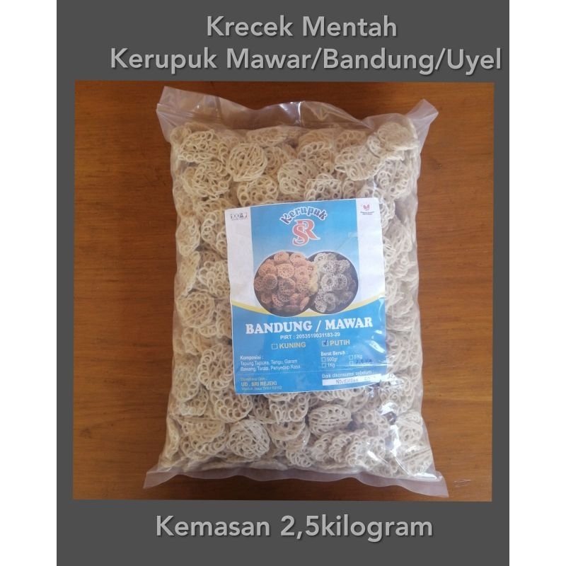 

[2,5 kg] Krecek mentah Kerupuk Mawar/Bandung/uyel