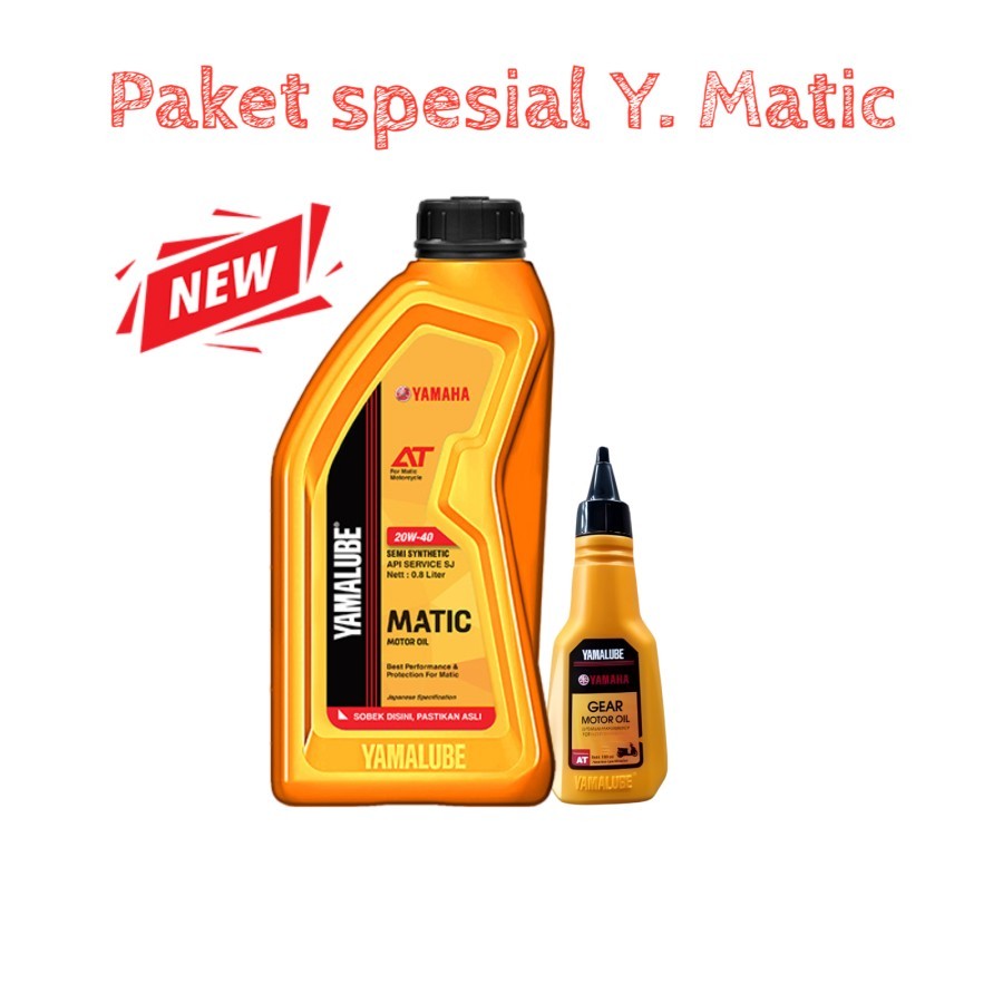 Sap PAKET MURAH OLI MESIN YAMALUBE 800ML+OLI GARDAN 100ML ORIGINAL YAMAHA OLI YAMALUBE ORI MOTOR MIO