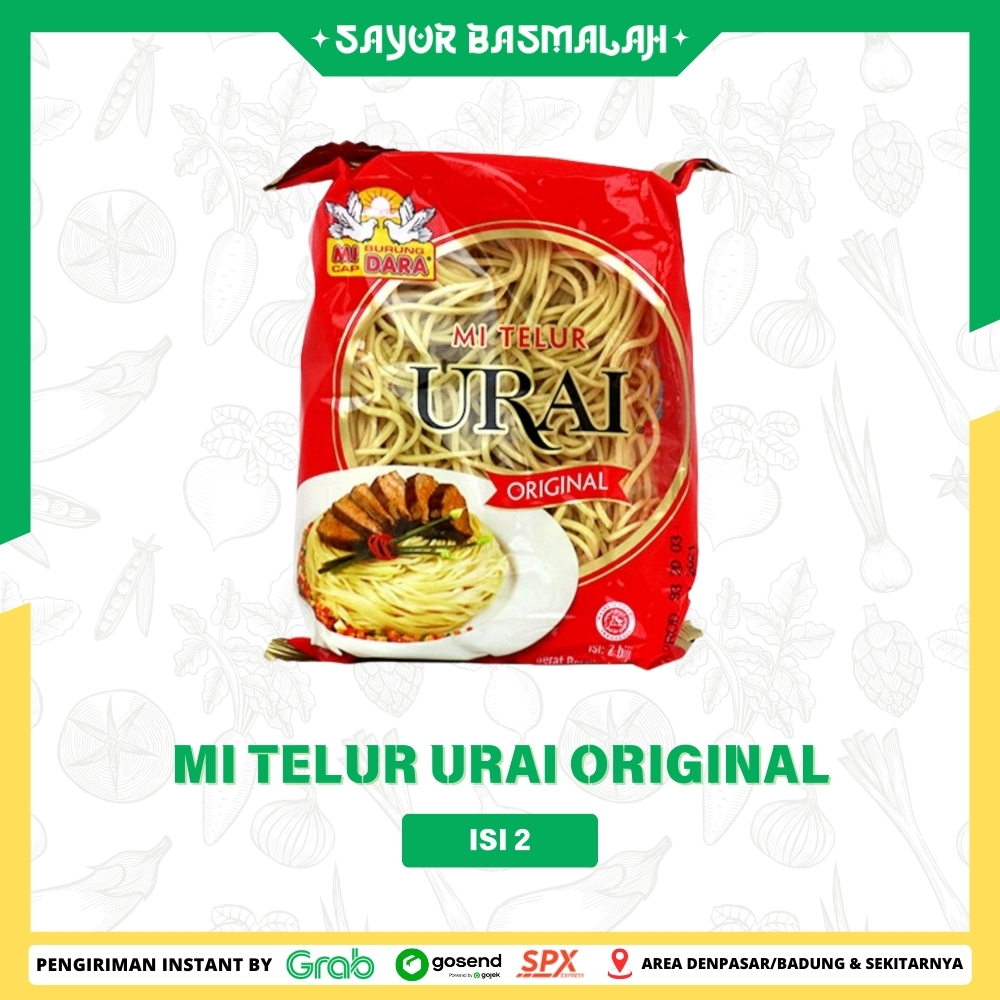 

Mi Telur Urai Original Isi 2 - Sayur Basmalah