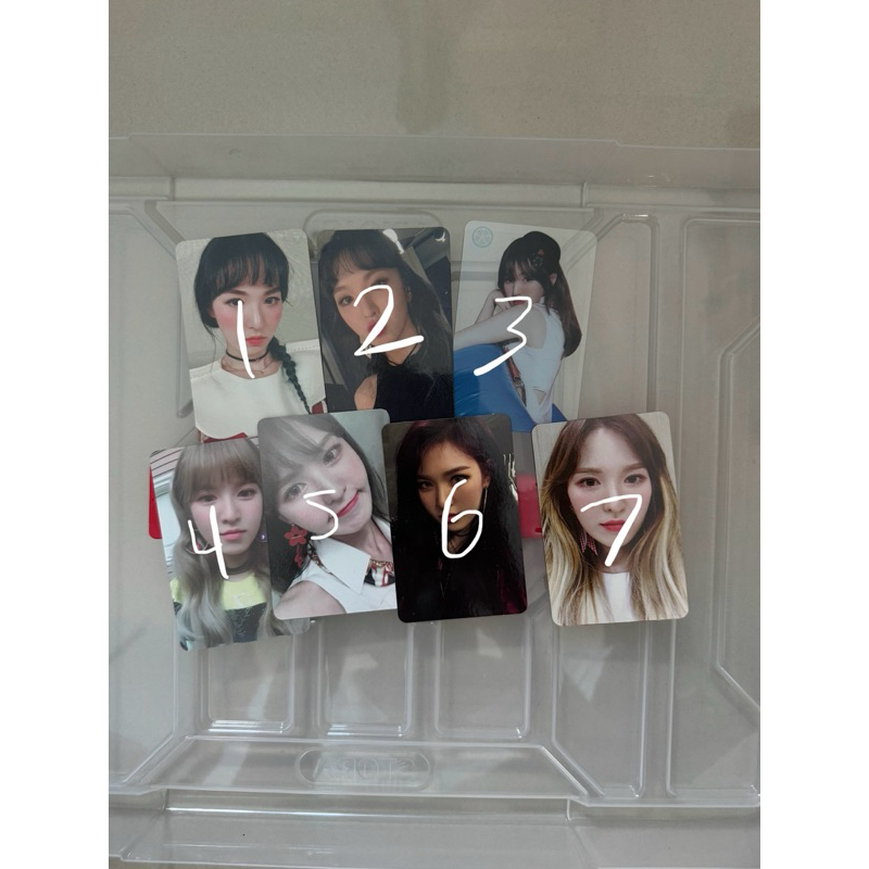 photocard wendy red velvet