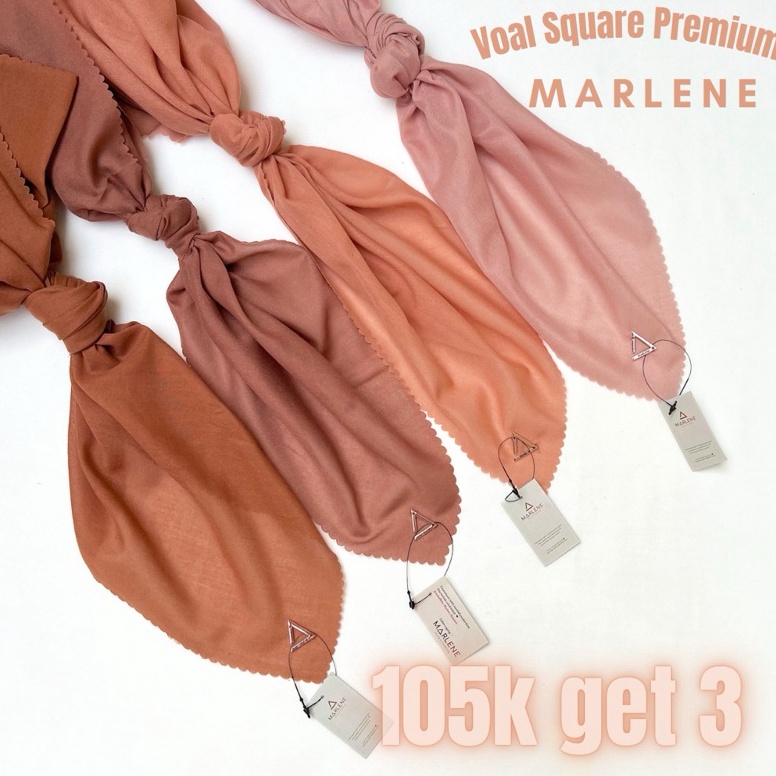 Barang Pilihan Marlene  Hijab Voal Polos SegiEmpat Sahara Voal Square