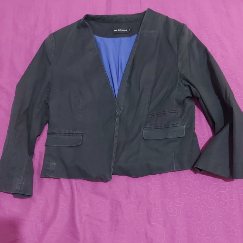 Preloved Jas crop wanita hitam