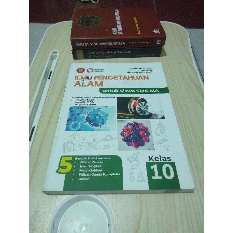 buku original - ilmu pengetahuan alam untuk SMA kelas X K merdeka yrama widya