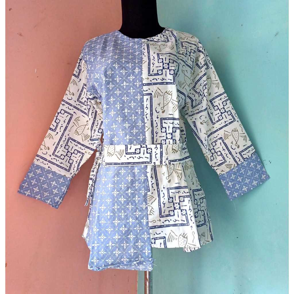 Blouse batik remboelan // blouse batik kantor // blouse batik kekinian