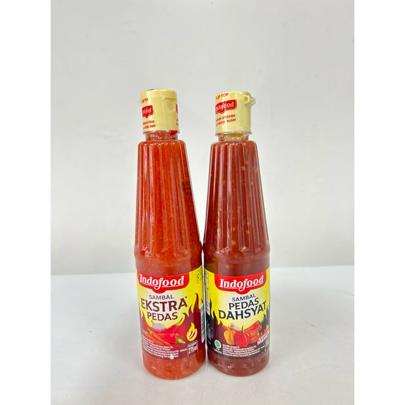 

INDOFOOD Sambal Extra Pedas & Pedas Dahsyat 275ml