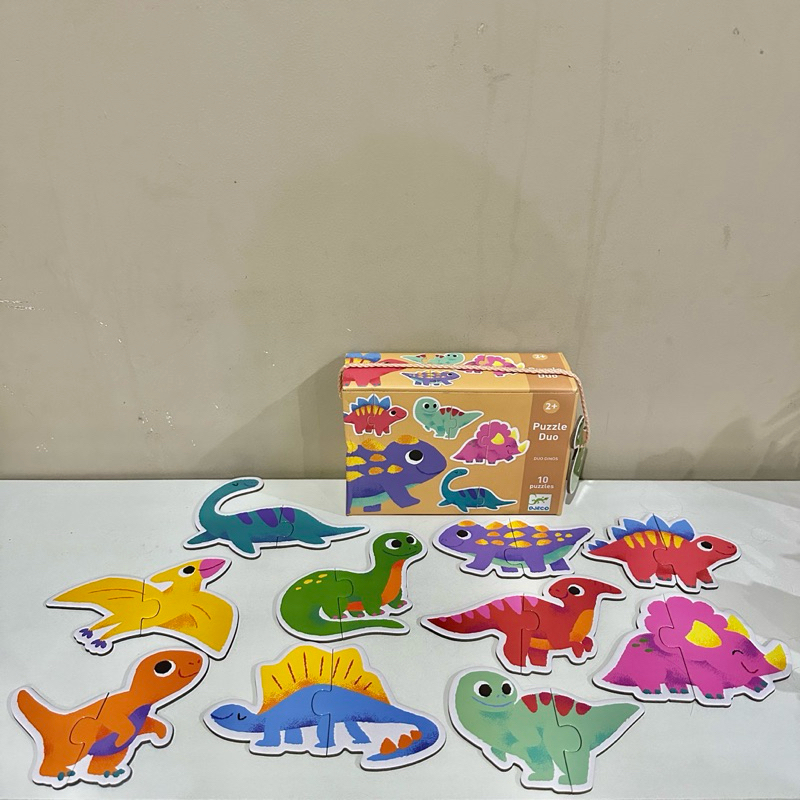 Mainan Edukasi Puzzle Dino - Original Djeco - Preloved