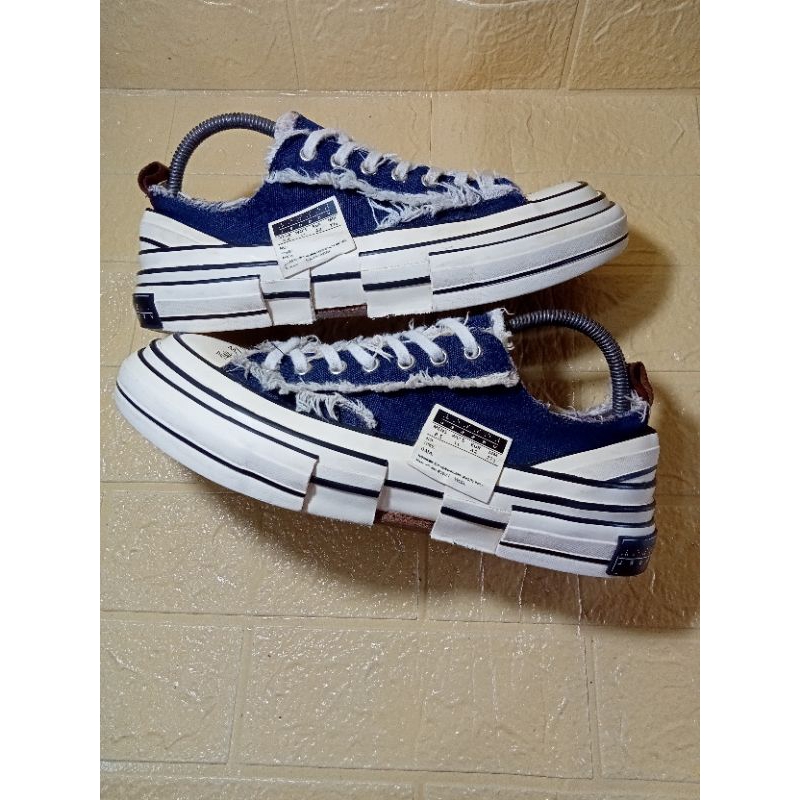 sepatu seconddbranded xvessel G.O.P low navy size 42/27.5cm authentic mulus