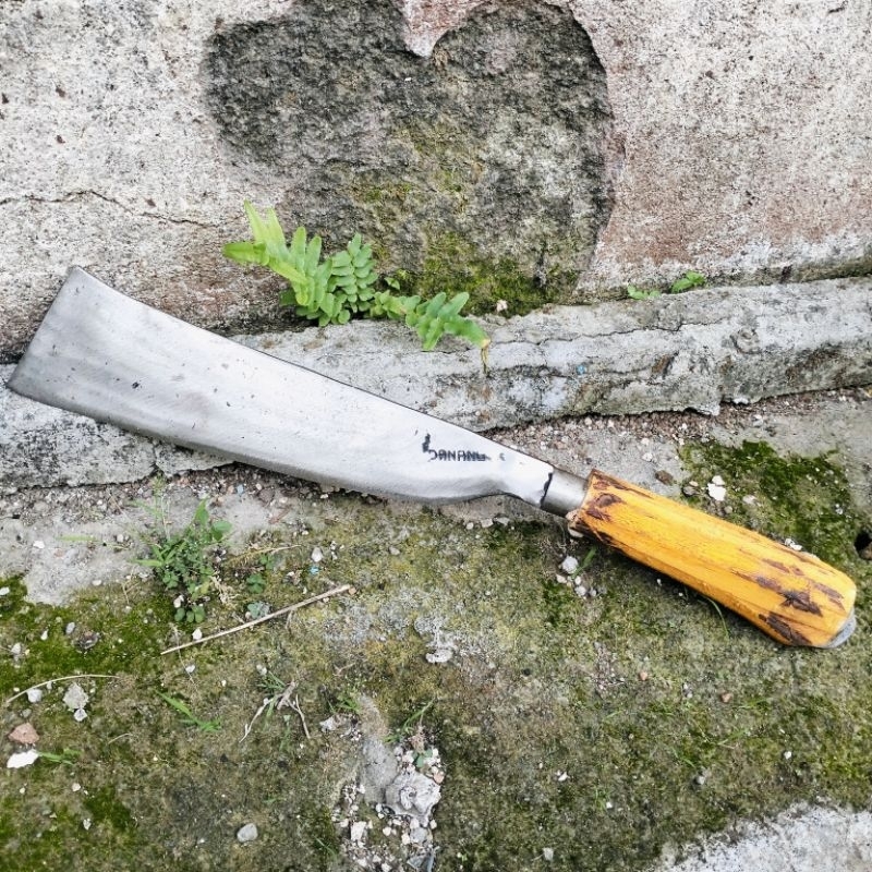 pisau cincang daging model patimura baja per asli, pisau baja