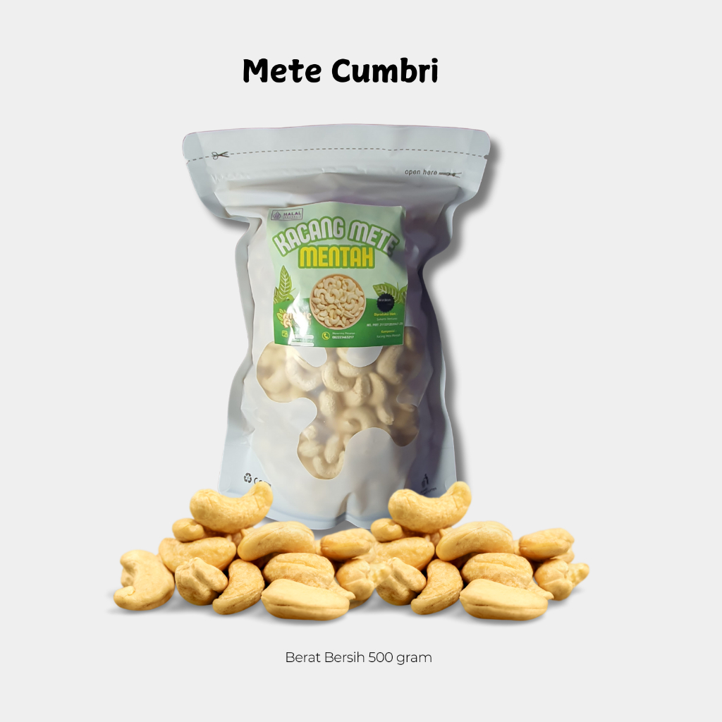 

Mete Cumbri – Kacang Mede White Wholes Premium, 500 gram