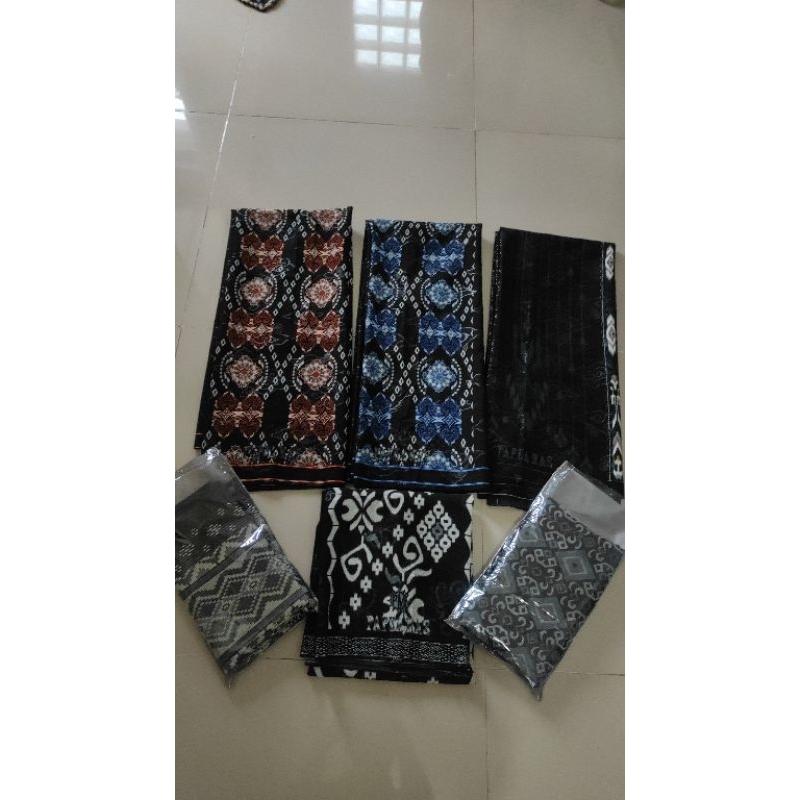 Sarung Batik Murah PAPUA MAS original (Hitam) TANPA DUS