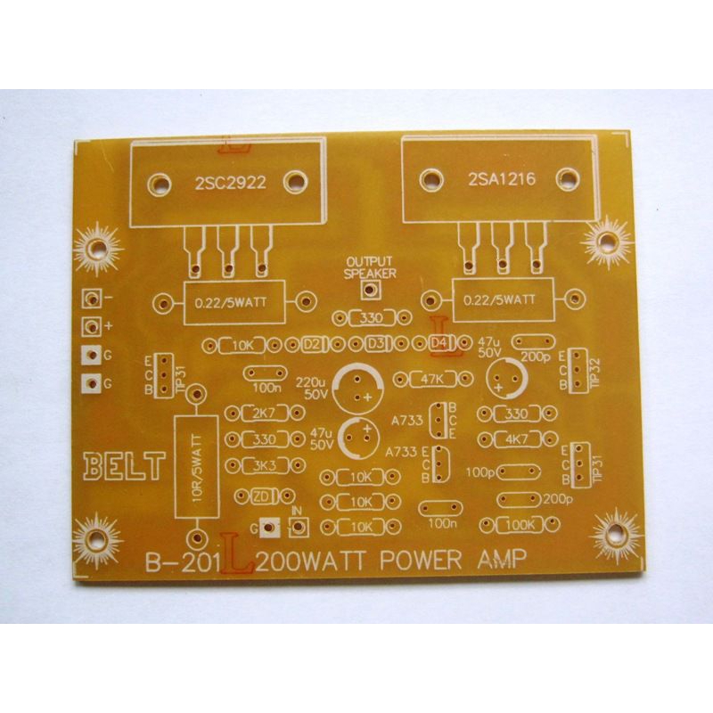 PCB power amplifier sanken 200 watt mono