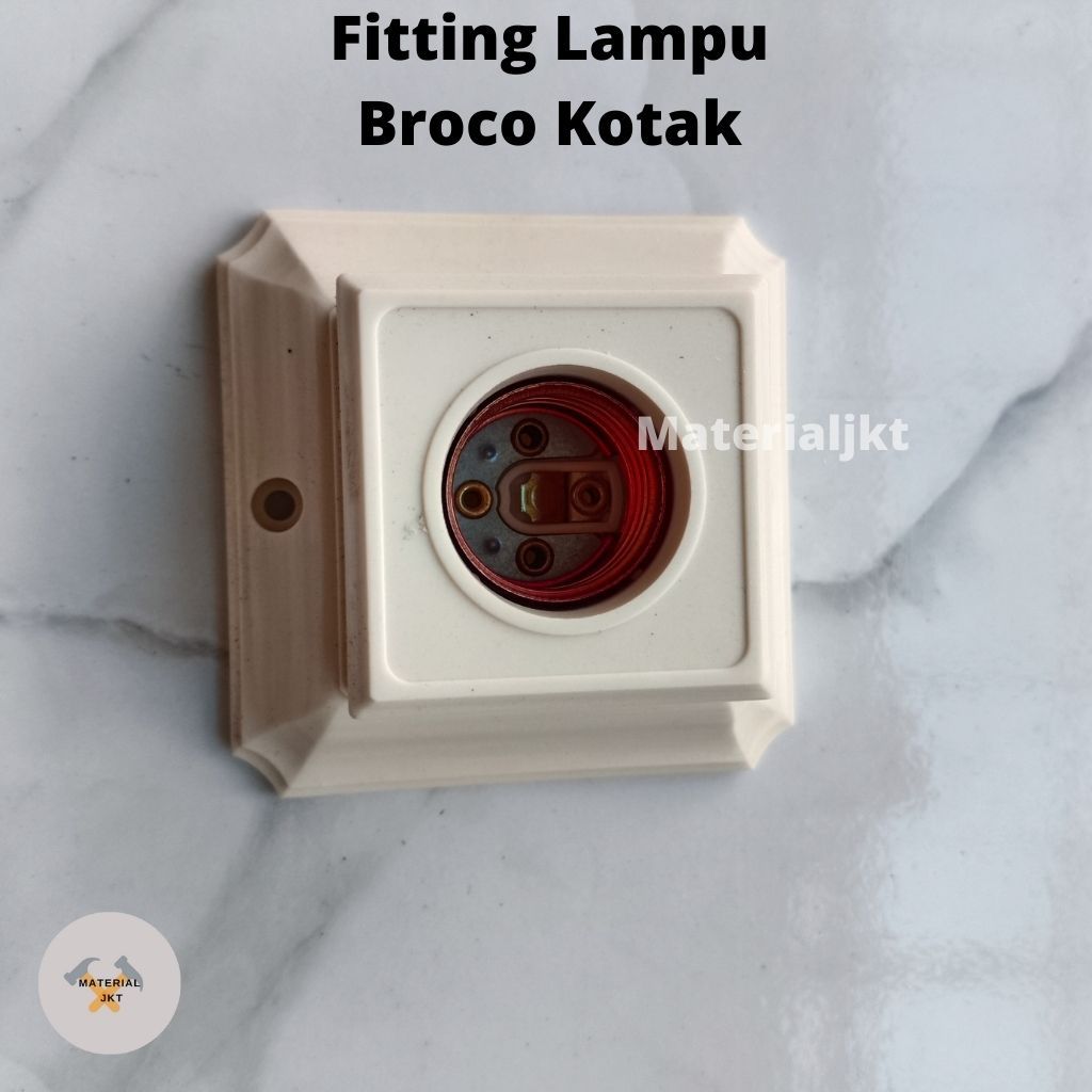Rumah Lampu Plafon Fitting Piting Pitting Neon Broco Broko