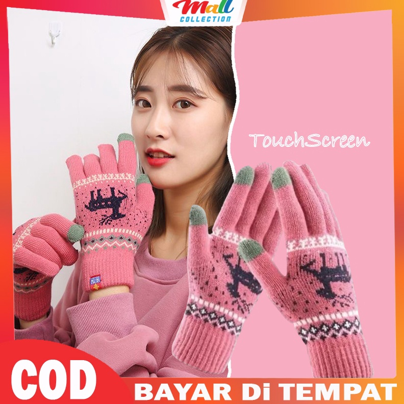 MALL Sarung Tangan Wanita Touch Screen Hangat GLoves Wanita Korea Fashion SRG13