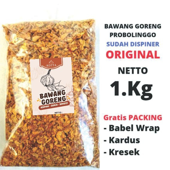 

Bawang Goreng Renyah dan Gurih Premium Merah 1kg siap saji 1000gr