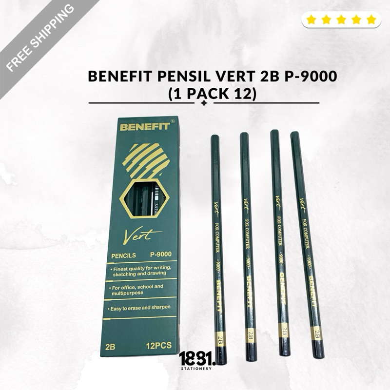 

Benefit Pensil Vert Premium 2B 1 Pack 12 (P-9000)