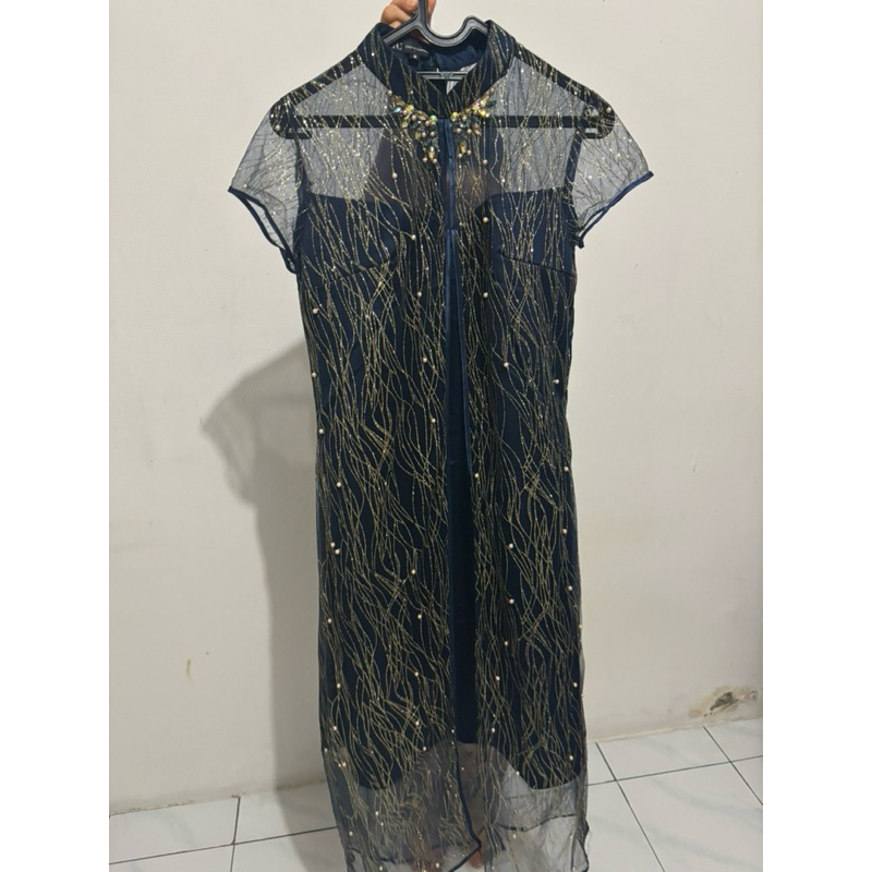 Preloved Gaun Pesta Wanita Navy Size M