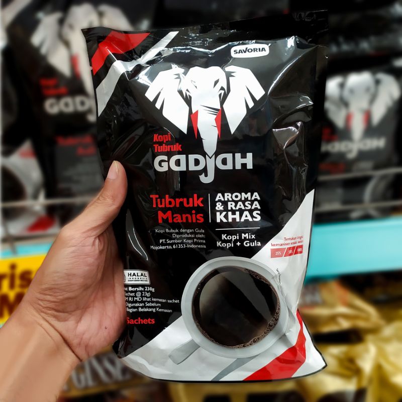 

Kopi gadjah kopi mix kopi dan gula 10 x 23gr