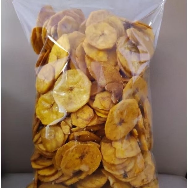 

Keripik kripik pisang manis uk 1kg enak dan renyah