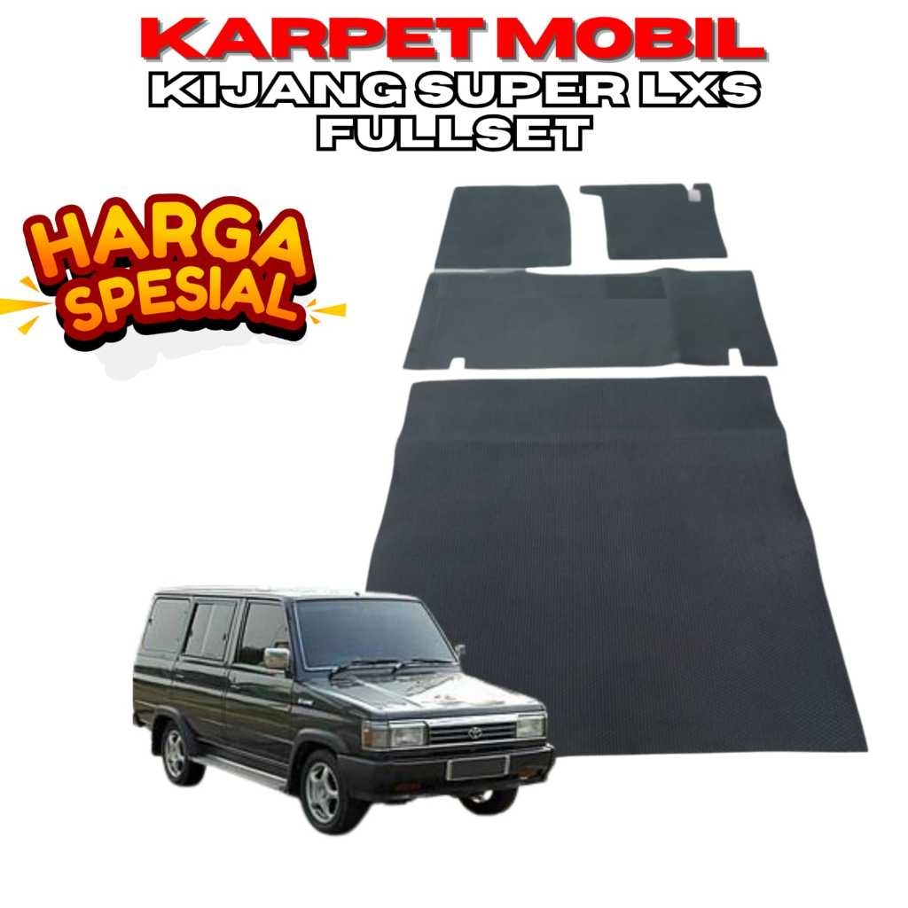 karpet mobil kijang super fullset alas kaki mobil kijang super full set